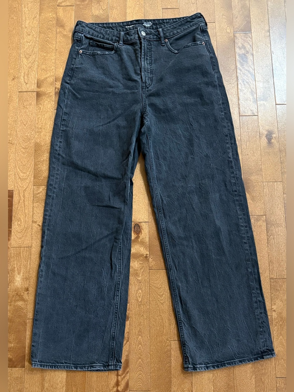 Old Navy Extra High-Rise Sky-Hi Wide Leg Secret-Smooth Pockets Jeans Size 12